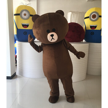 抖音同款布朗熊人偶卡通服装 发传单求婚道具 玩偶服网红熊装 布朗熊