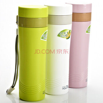哈乐依可 便携茶漏式健康玉米杯PLA玉米材质健康水杯水壶 绿色 0032-400ml