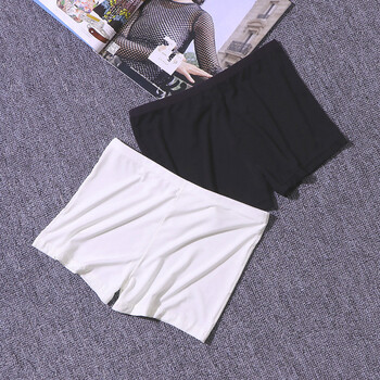 夏天白色安全裤防走光打底短裤打底裤保险裤女士三分裤18-24周岁 白色