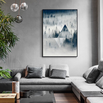 倍思家 北欧风格客厅装饰画沙发背景墙挂画餐厅画风景画壁画卧室墙画