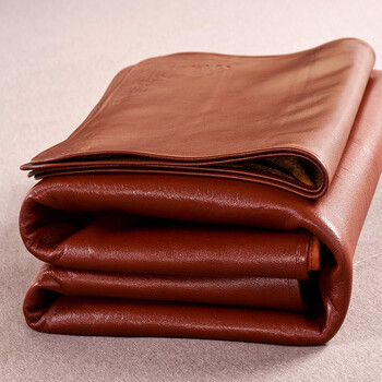 2018新品牛皮席彩绘头层牛皮凉席三件套真皮整张水牛皮1.5米1.