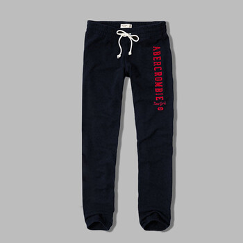 Abercrombie&Fitch 阿贝克隆比&费奇(A&F)打底裤女秋卫裤运动裤卫裤小脚 枣红色 L