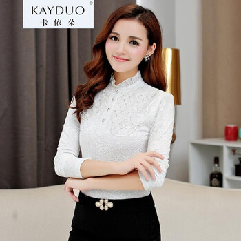 卡依朵KAYDUO2016冬新款加绒加厚学院风长袖条纹衬衫女显瘦学生韩版保暖衬衣9220 绿色 L