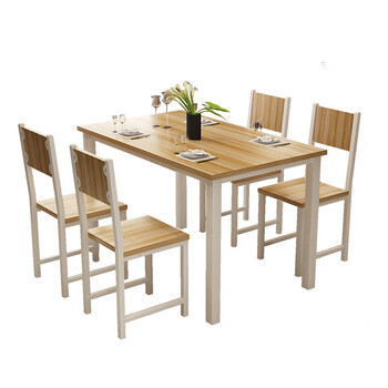 组合吃饭桌四人小户型简易桌简约快餐桌食堂2018 椅子需要几个拍几个