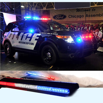 极路蒂思汽车红蓝爆闪灯大功率led长排爆闪灯高亮长杠灯吸顶暴闪灯