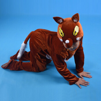 儿童动物表演服小熊大象企鹅狐狸大灰狼小猫造型熊猫儿童演出服装