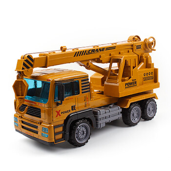 合金工程车超大号吊车惯性仿真起重机儿童钩机模型 男孩玩具车 008