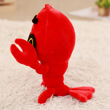 搞怪麻辣小龙虾毛绒玩具公仔皮皮虾玩具活动礼品送基友礼物 红色 小龙