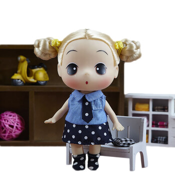 ddung/冬己韩国迷糊娃娃18cm玩具摆件换装娃娃礼盒装女孩公主洋娃娃