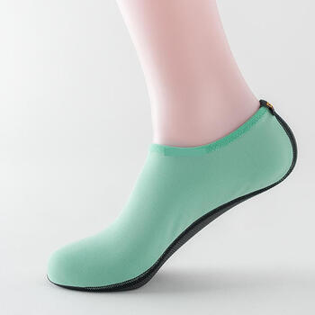 秋冬户外装备沙滩袜儿童地板袜防滑橡胶鞋底男女宝宝室内居家袜 青色