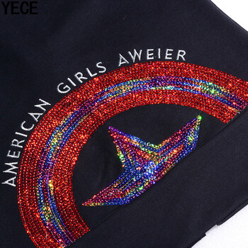
                                        YECE 时尚套装女 2017春装新款女装时尚大码休闲运动服两件套开衫卫衣套装女 白色 M                