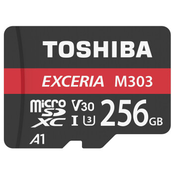 ֥TOSHIBA256GB TF (microSD) 洢 U3 C10 A1 V30 4K M303 98MB/s д65MB/s TF