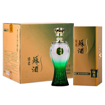双沟苏酒白酒绿苏408度480ml4瓶整箱装