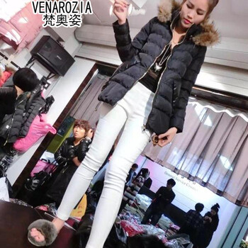 梵奥姿2015秋冬装时尚修身百搭后兜米奇图案打底裤女 白色 S