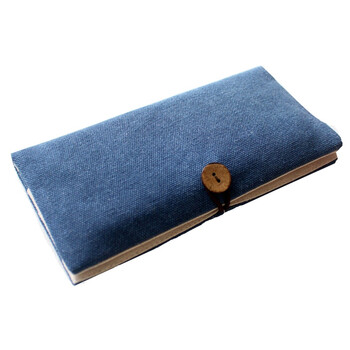 布钱包日式简约两折布艺钱包秋季棉麻国风森系少女文艺空白两折素 木