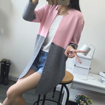 针织开衫女Q XYN0006 粉色 均码