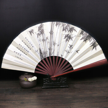 清风古风扇子折扇中国风 男绢扇折叠扇复古典 古代随身日用扇便携