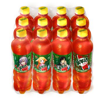 美年达 西瓜味 果味型汽水 (550ml 50ml)*12瓶(新老包装随机发货)