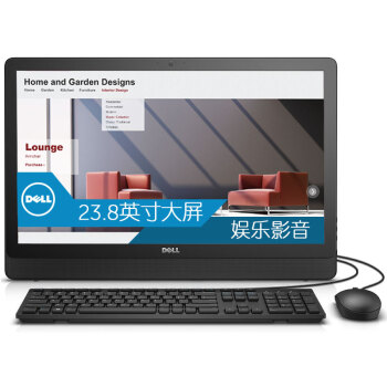 戴尔（DELL）Inspiron 3455-R1448 灵越23.8英寸一体机电脑 （A6-7310 4G 500G WIFI 蓝牙 WIN8.1 3年上门）