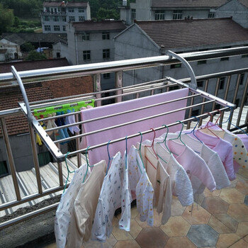 阳台晾晒架窗台护栏晒鞋凉衣服架子折叠暖气片挂衣架烘晒毛巾衣晾