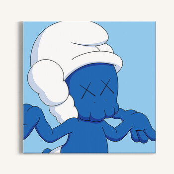 kaws蓝精灵3 90x50厘米