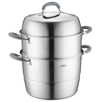 
                                        爱仕达（ASD） 蒸锅30CM三层不锈钢复底电磁炉通用 ZS30E1Q                