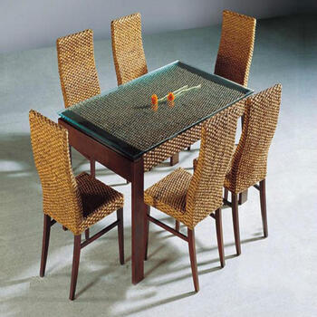 组合藤餐桌藤餐椅餐厅酒店茶楼藤编餐桌椅组合厂家直销藤家具藤艺