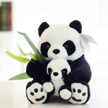 熊猫公仔毛绒玩具黑白布偶娃娃抱枕可爱抱抱熊女生生日礼物送女友