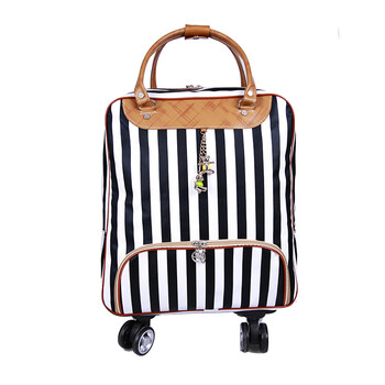 韩版万向轮拉杆包旅行包女大容量手提包出差登机箱轻便行李袋短途