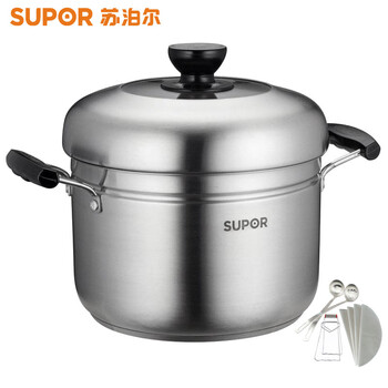 
                                                            苏泊尔（SUPOR） 22CM 蒸滋味蒸煮多用锅SZ22S1蒸锅燃气电磁炉通用锅具SZ24S1 SZ22S1直径22CM                