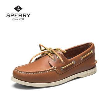 Sperry 斯佩里男鞋透气舒适系带低帮皮鞋商务休闲真皮牛皮帆船鞋2棕色 41 图片价格品牌报价 京东