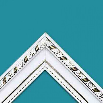 油画装饰画外框木框相框画框简约复古装裱 欧式白色条形 40*50cm