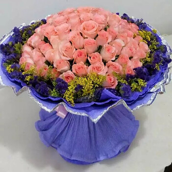 儒涛鲜花玫瑰百花束情人节七夕生日速递送老婆爱人恋人宿迁宿城区宿豫