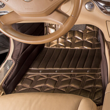 五福金牛皮革汽车专用全包围脚垫 2019款 棕色 雷克萨斯gx400 gx460