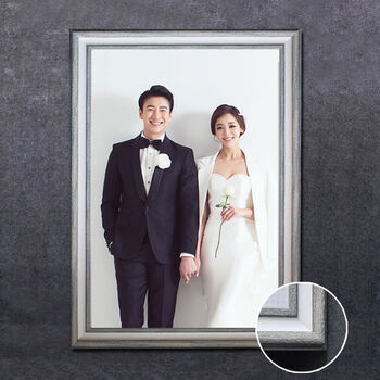 像框 实木婚纱照结婚相框洗照片创意挂墙欧式影楼画框正方形创意黑色