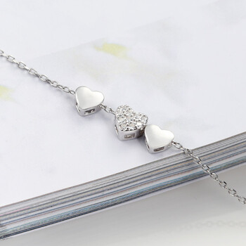 银饰 银吊坠/项链 维罗纳(weiluona) 维罗纳银项链女925银锁骨链爱心