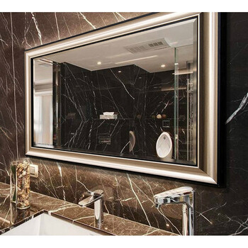 壁挂卫生间镜子浴室镜洗手间镜子现代简约卫浴镜厕所镜子 图片色 800