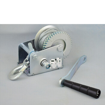 自锁式手摇绞盘手动钢丝绳葫芦提升卷扬机绞盘轮牵引吊机小型家用