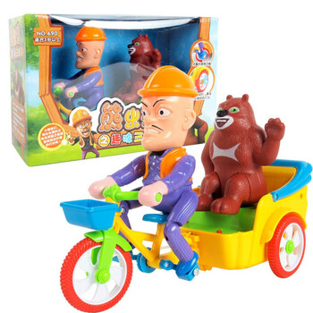 美高乐正版授权熊出没电动车光头强嘟嘟三轮车