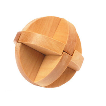 1扣解锁儿童礼物小学生孔明锁鲁班锁木制休闲娱乐3sn1859 鲁班球