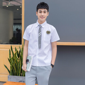 韩国校服学生jk制服夏季韩版学院风水手服女高中衬衫短裙班服套装pr