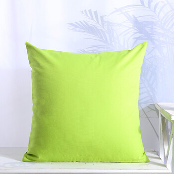 抱枕套不含芯沙发靠枕 棉帆布纯色靠垫床头靠背套办公室腰靠 绿色 果
