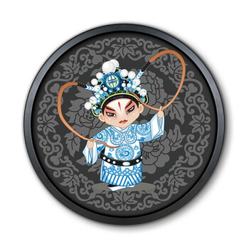 新款qiuboss京剧戏曲花旦人物川剧脸谱装饰画餐饭馆厅火锅店包间墙面