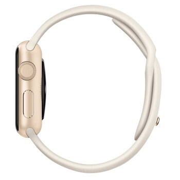 Apple Watch Sport 智能手表(38毫米金色铝金属表壳搭配古董白色运动型表带 MLCJ2CH/A )