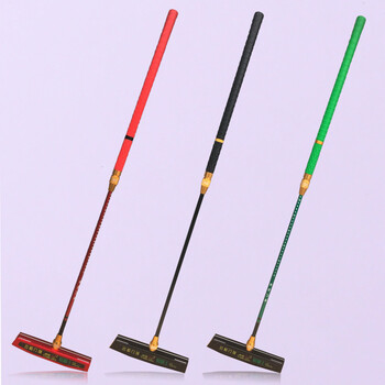 云松门球 硅胶两节伸缩双锁g6/7 23/24公分 底翘式门球杆套装