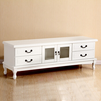 实木电视机柜简约现代矮柜小户型整装卧室简欧客厅迷你电视柜家具 1.