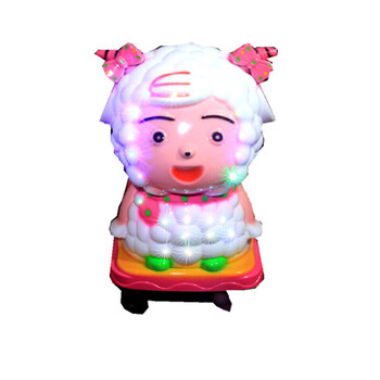 车新款投币带音乐电动婴儿家用摇摇乐宝宝商用摇摆机 加灯美羊羊商用