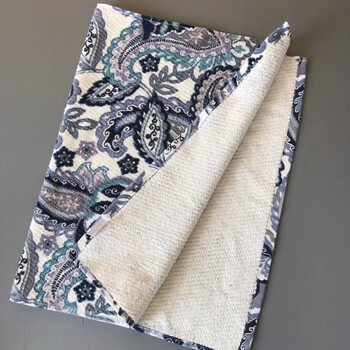 北欧风毛巾洗脸家用柔软吸水几何图形全棉大毛巾 无瑕疵深色欧式花纹