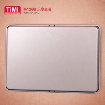 
                                        TiMi TM-804 长方形家用平烤盘 金色不沾 烤盘 曲奇盘 烤箱用 烘焙模具                