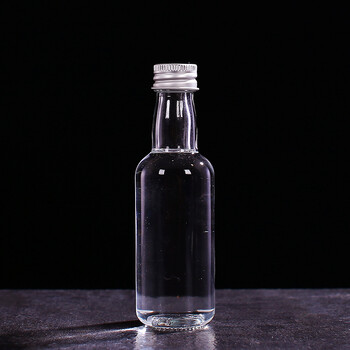 30-100ml装小酒瓶晶白料玻璃瓶创意果酒瓶空瓶药酒瓶二两瓶 直瓶 50ml